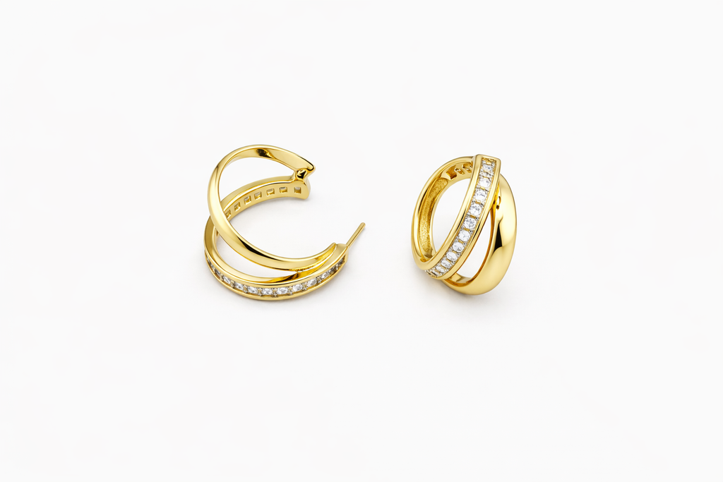 Two Tone Double Band Hoops