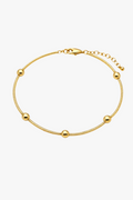 Golden Orbit Bead Bracelet
