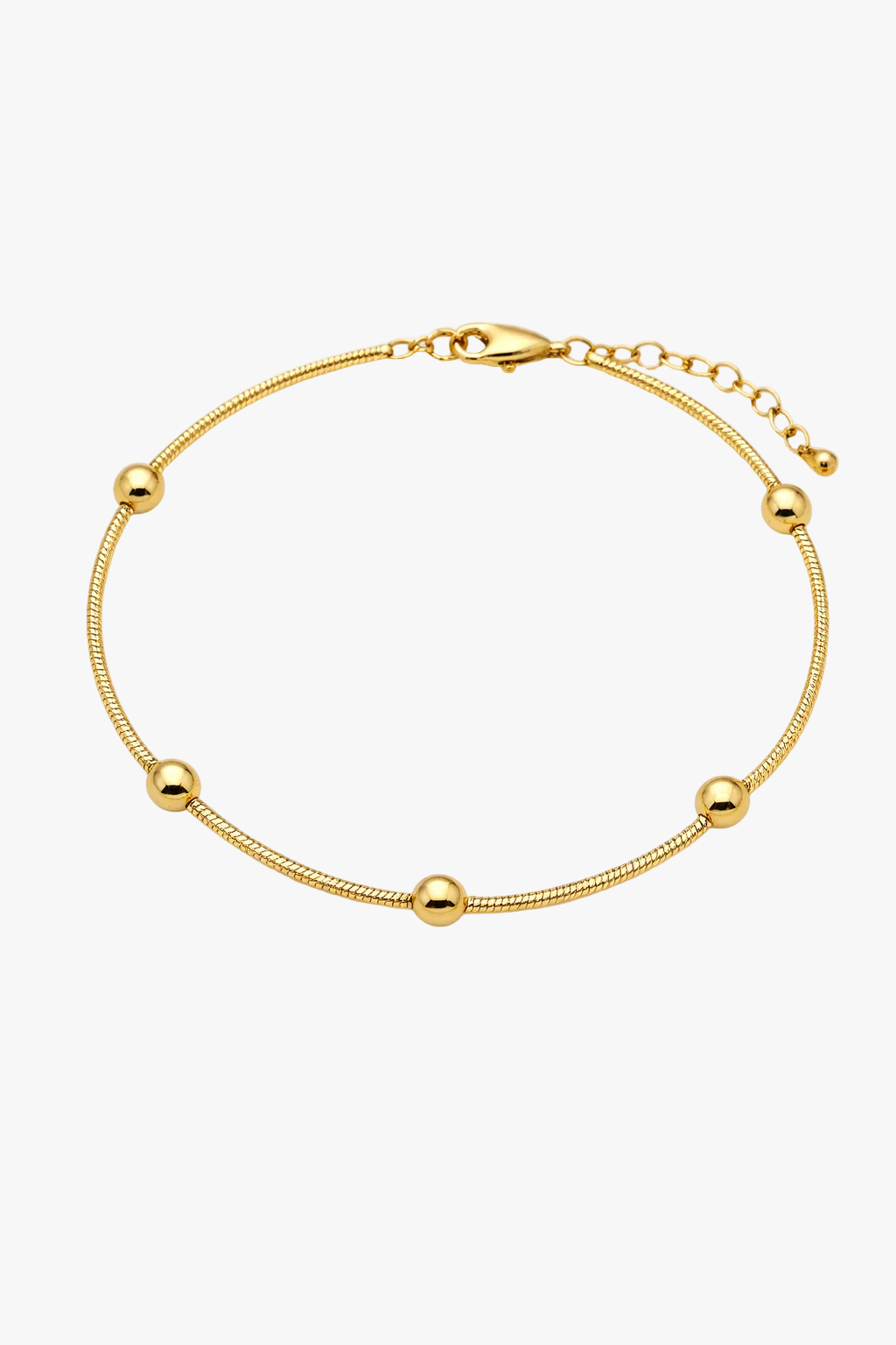 Golden Orbit Bead Bracelet