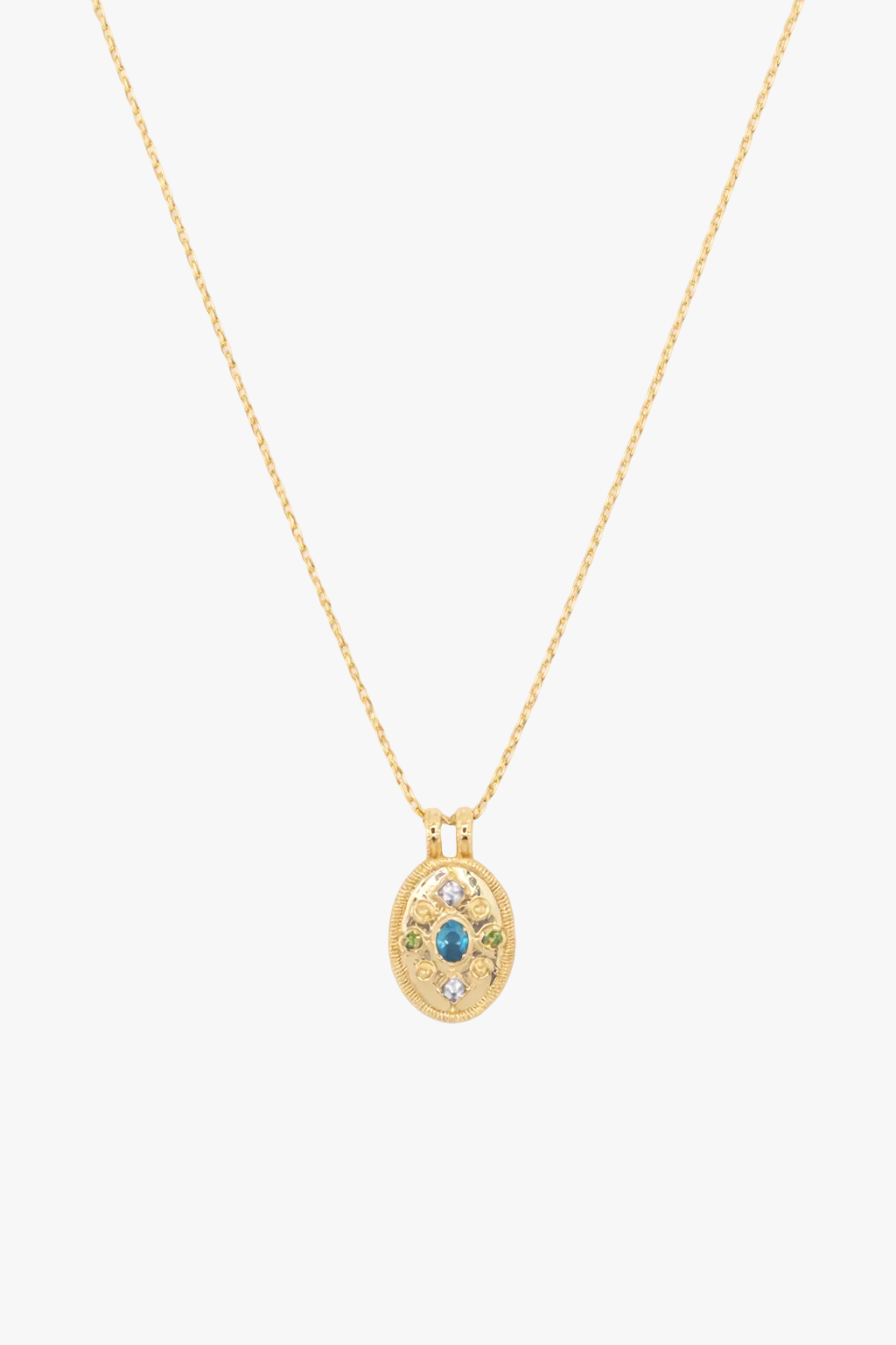Azure Heirloom Pendant Necklace