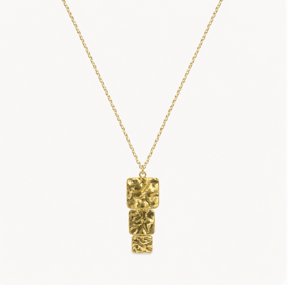 Sculpted Trio Necklace