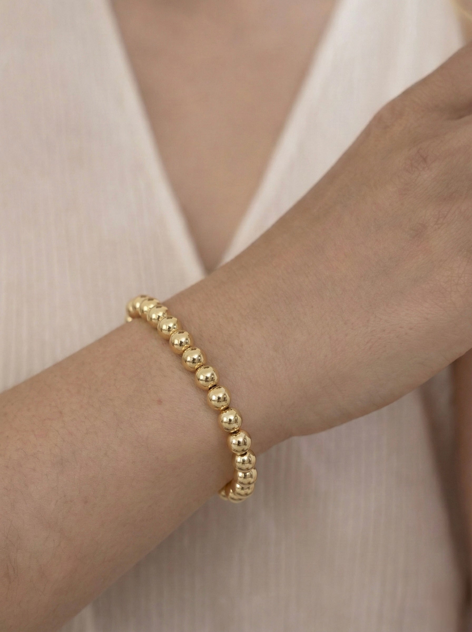 Everyday Gold Bead Bracelet